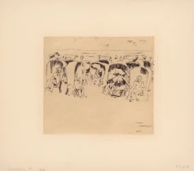 Scheveningen, Windstoelen na praia, 1887